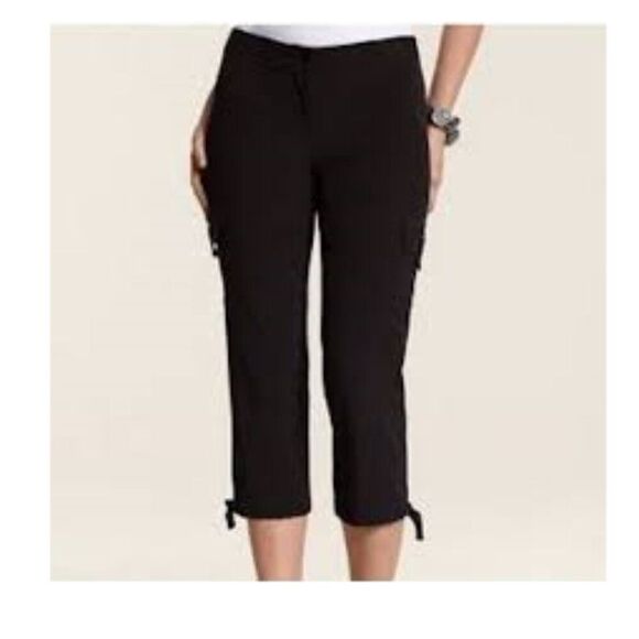 Chico's Zenergy Neema Pants Size 1 (8) Dayln Cargo Crop - Picture 1 of 14